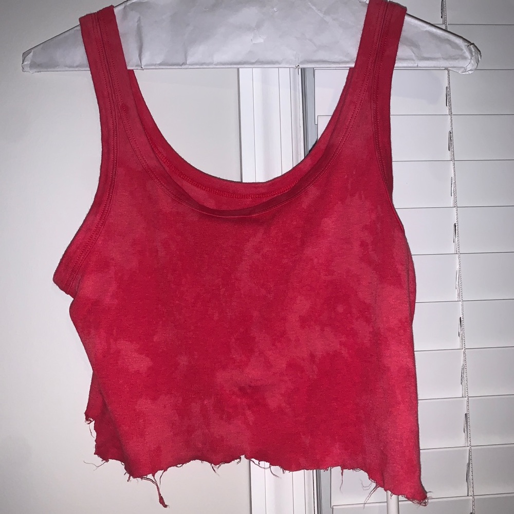 fringed/bleached tank top